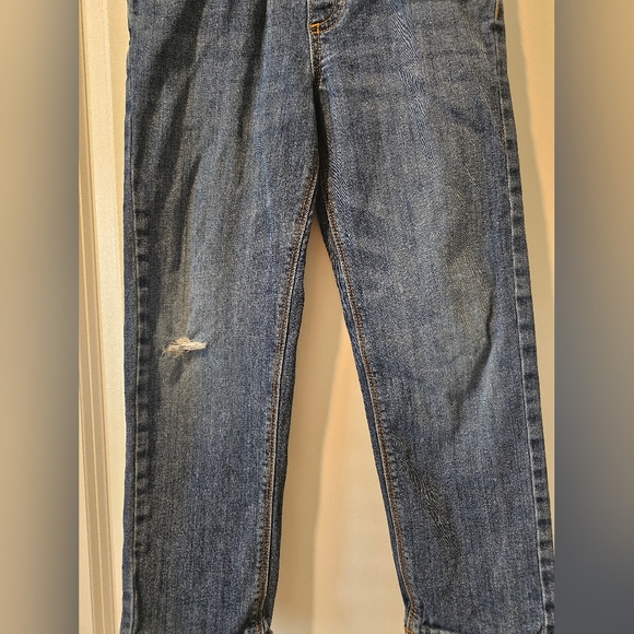 sz 6 Jumping Beans drawstring waist straight fit distressed ripped jeans - Picture 14 of 16